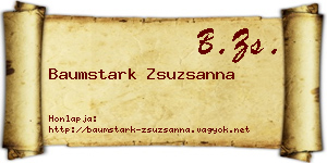 Baumstark Zsuzsanna névjegykártya